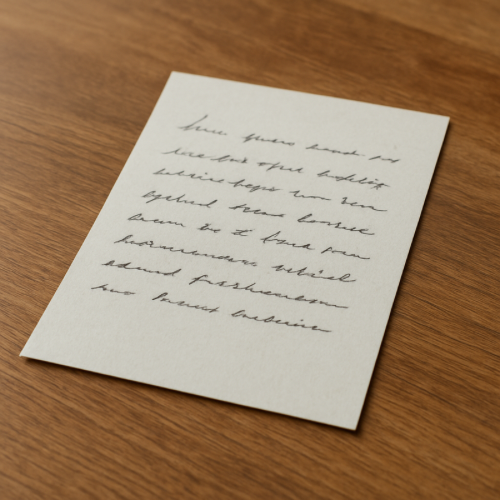 Note or phone message representing urgency