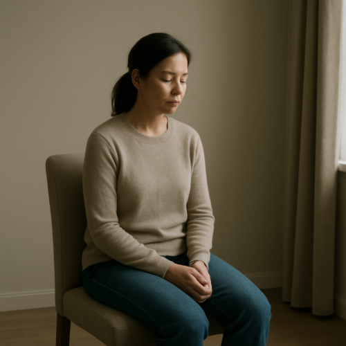 Quiet room representing ringing ears in silence