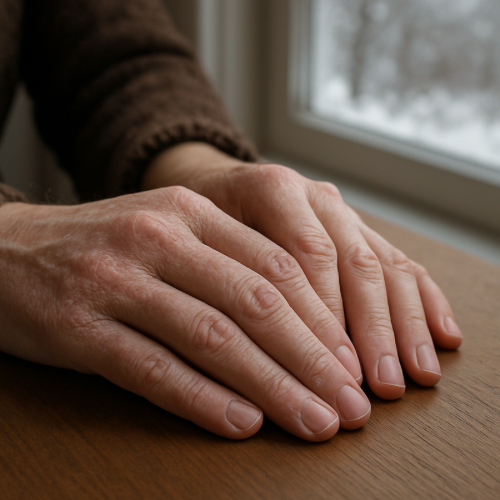 Dry hands during winter weather