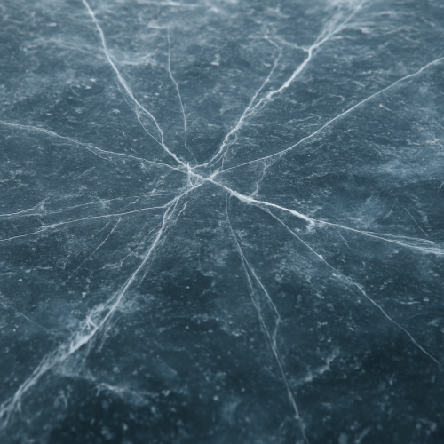 Cracking ice forming on water