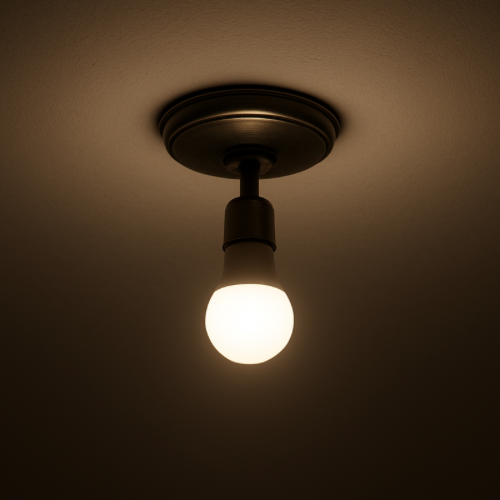 LED light bulb faintly glowing even though switch is off