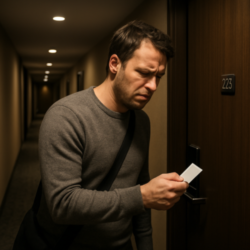 hotel key card not unlocking door reader
