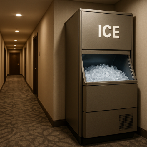 ice machine bin full but not dispensing ice