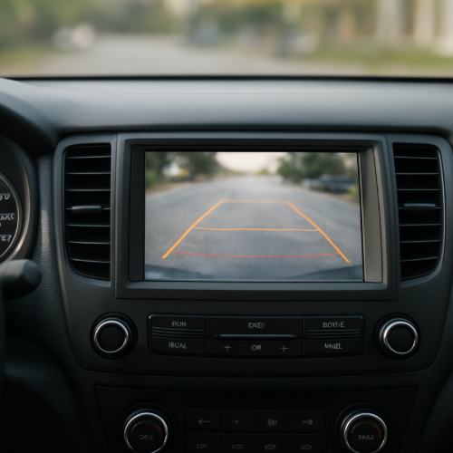 car backup camera screen delayed image while reversing